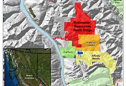 Revel Ridge Claim Map